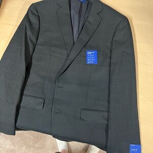 Apt. 9 Men's Charcoal Checkered Blazer